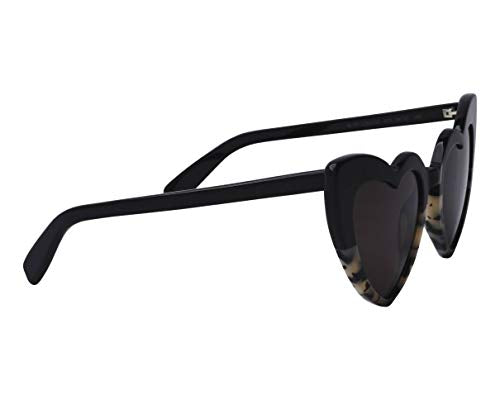 Saint Laurent LOULOU SL 181 BLACK IVORY HAVANA/DARK GREY 54/21/145 women Sunglasses