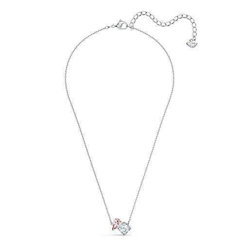 SWAROVSKI Women's Attract Soul Jewelry Collection, Rhodium Finish, Pink Crystals - JOY2ESpree