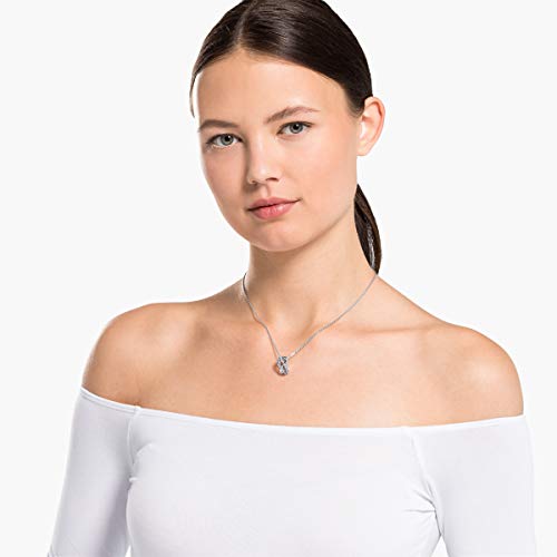 Swarovski Women's Twist Row Necklace Collection, Blue Crystals, Purple Crystals, Clear Crystals - JOY2ESpree