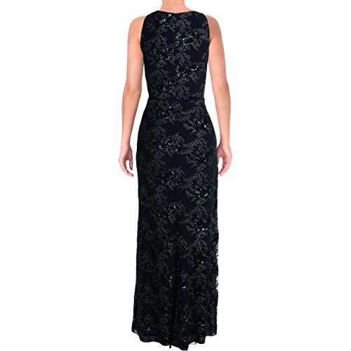 LAUREN RALPH LAUREN Womens Tulle Embroidered Evening Dress