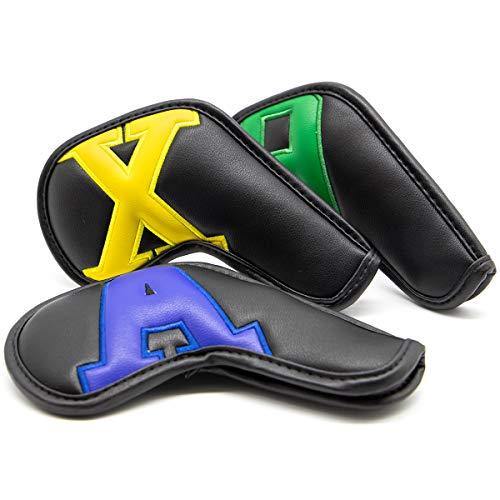 Golf Iron Covers 10pcs,Golf Iron Head Covers Leather Golf Iron Covers Set Colorful Golf Iron Headcovers - JOY2ESpree