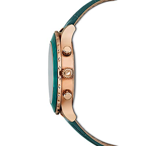 SWAROVSKI Women's Octea Lux Chrono Crystal Watch Collection, Leather Strap - JOY2ESpree