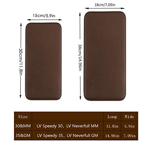 CHICECO Handbag Base Shaper for LV Neverfull MM Speedy 30, Vegan Leather and Felt