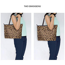 
                        
                          Load image into Gallery viewer, Tote Bag with Leopard Printed Elements for Women School Work Travel and Shopping (Large)
                        
                      