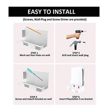 
                        
                          Load image into Gallery viewer, PlayStation 5 Wall Mount Bracket/Rack/Holder for PS5, Wall Mounting White Stand for PlayStation 5 Console - JOY2ESpree
                        
                      