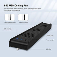 
                        
                          Muat gambar ke penampil Galeri, KIWISMART PS5 Accessories Cooling Fan with External USB, 3 Fans Cooler Compatible with PS5 Digital Edition/Ultra HD for PS5 Console - JOY2ESpree
                        
                      