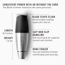 
                        
                          Cargar imagen en el visor de la galería, Beard Trimmer by Bevel - Clippers for Men, Cordless, Rechargeable, Tool-free Zero Gap Dial, High Power
                        
                      