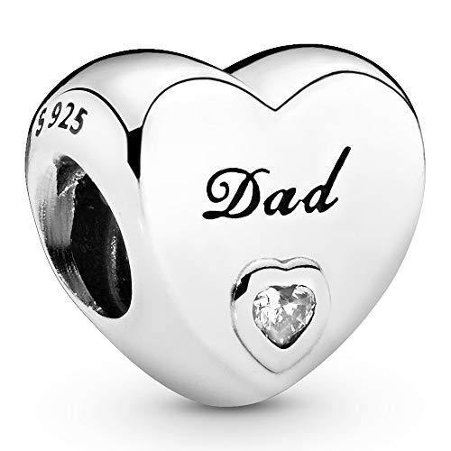 Pandora Jewelry Dads Love Cubic Zirconia Charm in Sterling Silver - JOY2ESpree