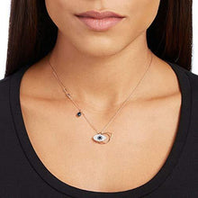 
                        
                          Muat gambar ke penampil Galeri, SWAROVSKI Crystal Duo Evil Eye Rose Gold-Plated Necklace - JOY2ESpree
                        
                      