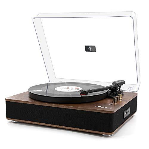 LP&NO.1 Record Player, Classic Bluetooth Turntable with USB Recording - JOY2ESpree