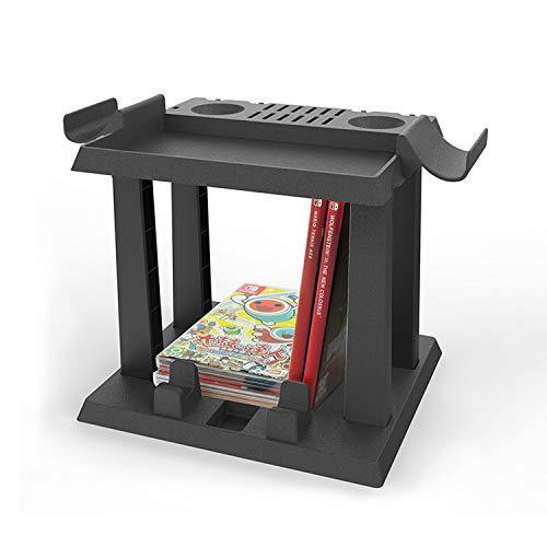 DeHasion Multifunctional Game Disk Storage Tower Holder Stand for Nintendo Switch Console Accessory 2 Poke Ball Plus Controllers Stand Holder - JOY2ESpree