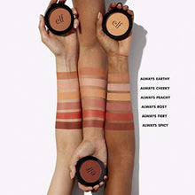 
                        
                          Load image into Gallery viewer, e.l.f, Primer-Infused Blush, Long-Wear, Matte, Bold, Lightweight, Blends Easily, Contours Cheeks, Always Cheeky, All-Day Wear, 0.35 Oz
                        
                      