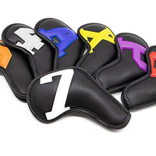 
                        
                          Load image into Gallery viewer, Golf Iron Covers 10pcs,Golf Iron Head Covers Leather Golf Iron Covers Set Colorful Golf Iron Headcovers - JOY2ESpree
                        
                      