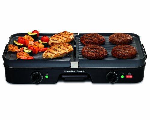 Hamilton Beach 3-in-1 Electric Indoor Grill + Griddle, 8-Serving - JOY2ESpree