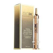 
                        
                          Muat gambar ke penampil Galeri, GLO24K Instant Facelift Cream with 24k Gold, Hyaluronic Acid, Peptides, and Vitamins, A,C,E. A powerful non-invasive alternative to injections.
                        
                      