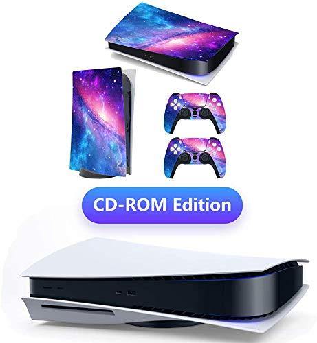 YK MALL PS5 Console PS5 Stickers Vinyl Skin Pattern Decals Skin Sticker for PS5 Playstation 5 Console and 2 Controller (Playstation 5 Digital Edition) - JOY2ESpree