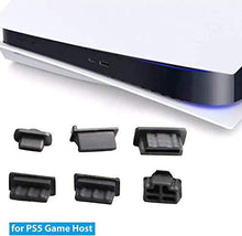 
                        
                          Load image into Gallery viewer, PS5 Silicone Dust Plugs Set,USB HDMI Interface Anti-dust Cover Dustproof Plug for Playstation 5 Console Accessories-6Pcs(Black) - JOY2ESpree
                        
                      