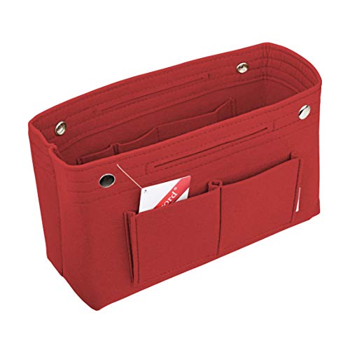Vercord Felt Tote Handbag Purse Pocketbook Organizer Insert Divider Shaper Bag in Bag