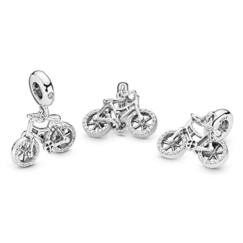Pandora Jewelry Bicycle Dangle Cubic Zirconia Charm in Sterling Silver - JOY2ESpree