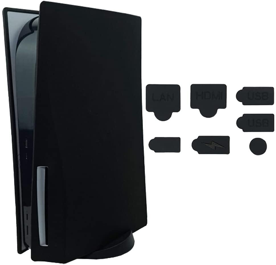PS5 Silicone Skin Cover, Dustproof Anti-Scratch Anti-Fall Protector Case for Sony Playstation 5 Ultra HD/Digital Edition Console (Ultra HD, Red) - JOY2ESpree