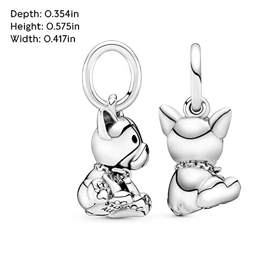 Pandora Jewelry Bulldog Puppy Dog Dangle Sterling Silver Charm - JOY2ESpree