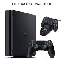 
                        
                          Load image into Gallery viewer, NexiGo 2020 Playstation 4 PS4 Slim 1TB Console Holiday Bundle, Light &amp; Slim PS4 System, 1TB Hard Drive with NexiGo Charging Station Dock Bundle - JOY2ESpree
                        
                      