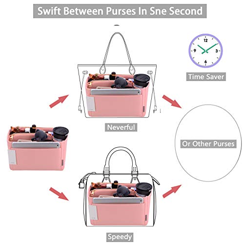Purse Organizer, Felt Bag Organizer Purse Organizer Insert For LV Speedy, Neverfull, Graceful, Neverfull,Tote, Handbag,Shaper
