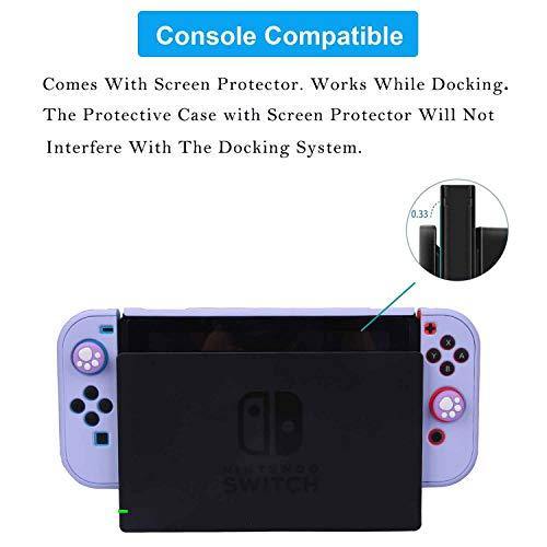 Dockable Case for Nintendo Switch - COMCOOL 3 in 1 Protective Cover Case for Nintendo Switch and Joy-Con Controller - JOY2ESpree
