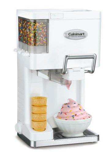 Cuisinart ICE-45P1 Mix Serve 1.5-Quart Soft Service Ice Cream Maker, White - JOY2ESpree