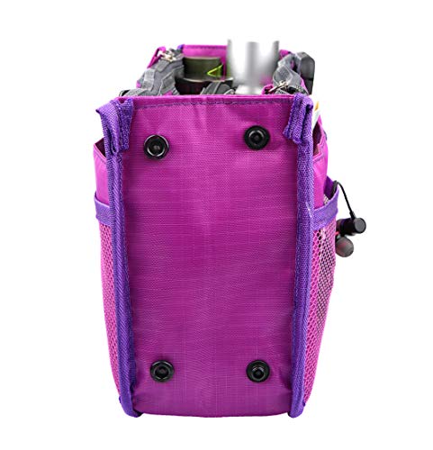 Vercord Updated Purse Handbag Organizer Insert Liner Bag in Bag 13 Pockets Purple Small