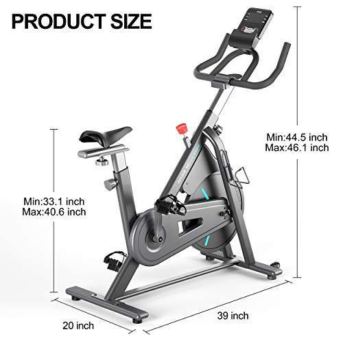 WEKEEP Magnetic Resistance Exercise Bike, Stationary Cycling Indoor Quite Flywheel Cardio Bike for Home Professional Indoor Magnet Bike - JOY2ESpree