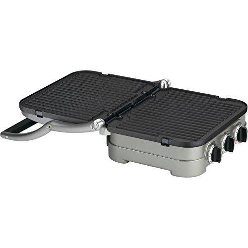 Cuisinart 5-in-1 Grill Griddler Panini Maker Bundle with Waffle Attachment (GR-4N) - Includes Grill and Waffle Plates - JOY2ESpree