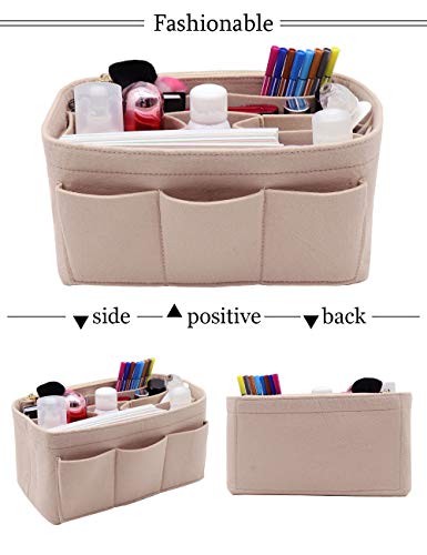 LEXSION Felt Purse Insert Bag Organizer Bag In Bag For Handbag Purse Organizer Fits Speedy Neverfull