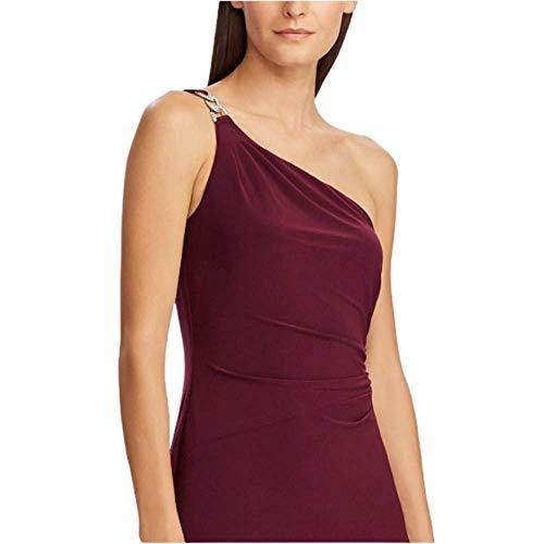 Lauren Ralph Lauren Jersey One-Shoulder Gown, Passion Plum Size 4 - JOY2ESpree