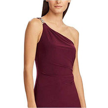 
                        
                          Cargar imagen en el visor de la galería, Lauren Ralph Lauren Jersey One-Shoulder Gown, Passion Plum Size 4 - JOY2ESpree
                        
                      