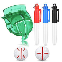 
                        
                          गैलरी व्यूवर में इमेज लोड करें, FINGER TEN Golf Ball Marker Line Drawing Tool 4 Color Value Pack Template Liner Stencil Putt Alignment - JOY2ESpree
                        
                      