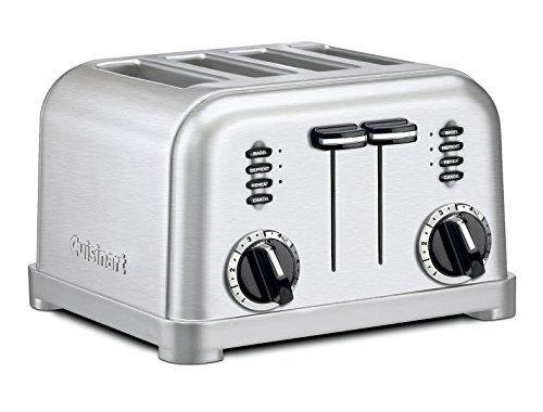 Cuisinart CPT-180P1 Metal Classic 4-Slice toaster, Brushed Stainless - JOY2ESpree