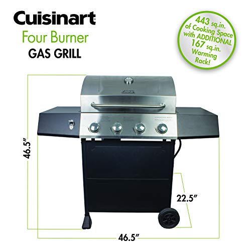 Cuisinart CGG-7400 Propane, 54 Inch, Full Size Four-Burner Gas Grill - JOY2ESpree