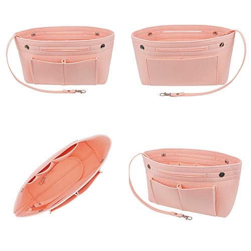 YIICOOLY Felt Tote Handbag Purse Organizer Insert Divider Shaper Bag in Bag