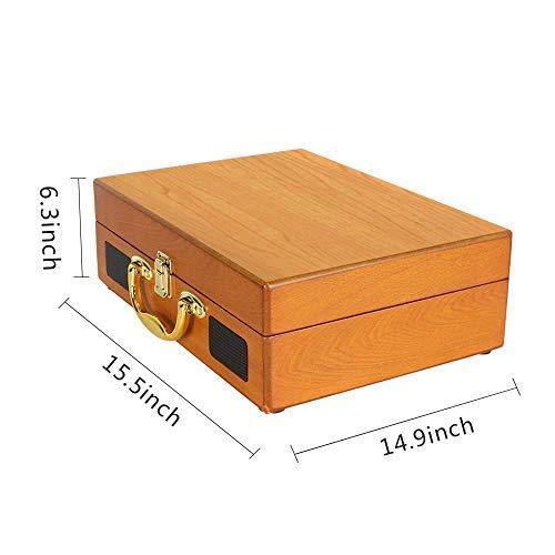 Vinyl Record Player, DLITIME 3-Speed Turntable with Built-in Speakers - JOY2ESpree