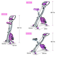 
                        
                          Cargar imagen en el visor de la galería, TECHMOO Folding Magnetic X Exercise Bike Portable Upright Recumbent 2 in 1 Stationary Bike - JOY2ESpree
                        
                      