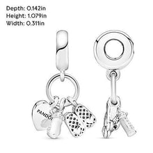 
                        
                          Load image into Gallery viewer, Pandora Jewelry Baby Bottle and Shoes Dangle Cubic Zirconia Charm in Sterling Silver - JOY2ESpree
                        
                      