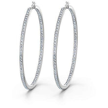 
                        
                          Muat gambar ke penampil Galeri, Swarovski Rare Hoop Pierced Earrings - JOY2ESpree
                        
                      