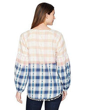
                        
                          Load image into Gallery viewer, Jag Jeans Women's Elliot Shirt w Poms, Soft Navy, X
                        
                      