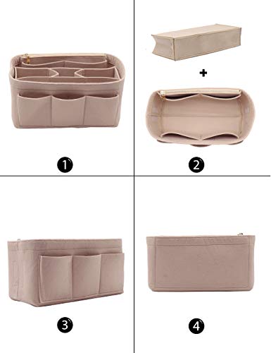 LEXSION Felt Purse Insert Bag Organizer Bag In Bag For Handbag Purse Organizer Fits Speedy Neverfull