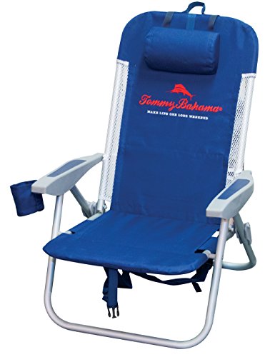 Tommy Bahama Mesh Trim with Cooler Backpack Chair, Blue