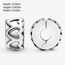 
                        
                          Muat gambar ke penampil Galeri, Pandora Jewelry Row of Hearts Sterling Silver Charm - JOY2ESpree
                        
                      