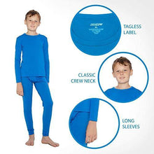 
                        
                          Load image into Gallery viewer, Rocky Thermal Underwear for Boys Fleece Lined Thermals Kids Base Layer Long John Set
                        
                      