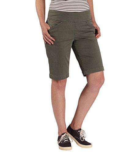 Jag Jeans Women's Ainsley Pull on Bermuda Short, Jungle Palm, 0