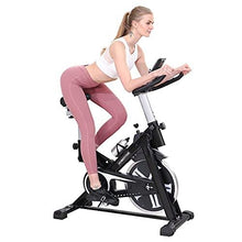 
                        
                          गैलरी व्यूवर में इमेज लोड करें, HOMEFITER Indoor Cycling Bike Exercise Bike Stationary Fitness Workout Bikes with Comfortable Seat Cushion LCD Monitor, Silent Smooth- Solid Black - JOY2ESpree
                        
                      